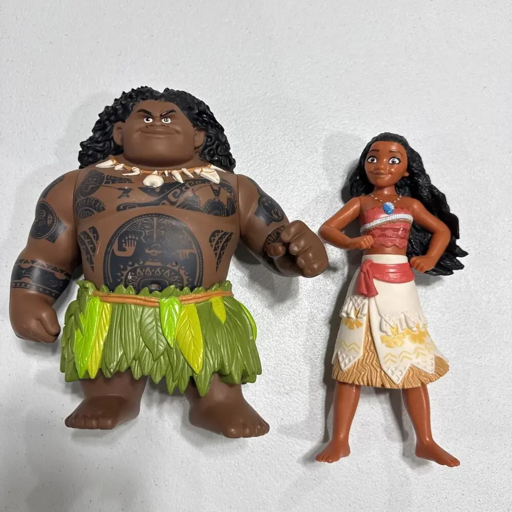Disney Moana And Maui Action Figure Doll 8” Approx. Moana Characters